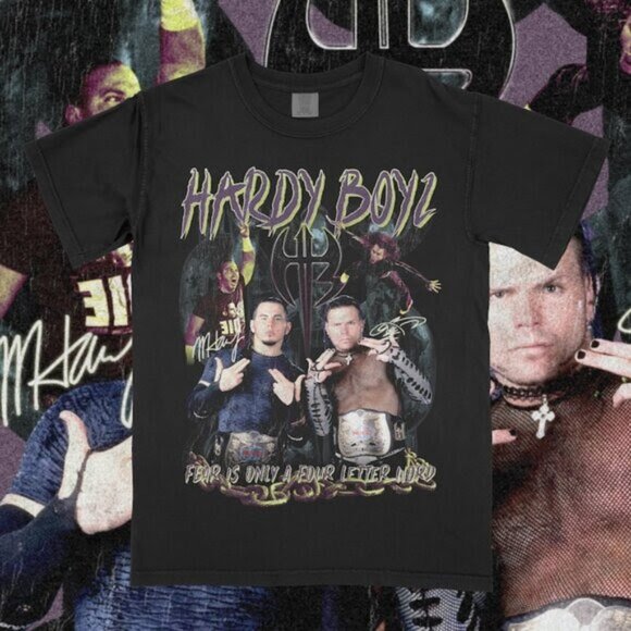 Retro Hardy Boyz Bootleg Wrestling shirt retro - Picture 1 of 2